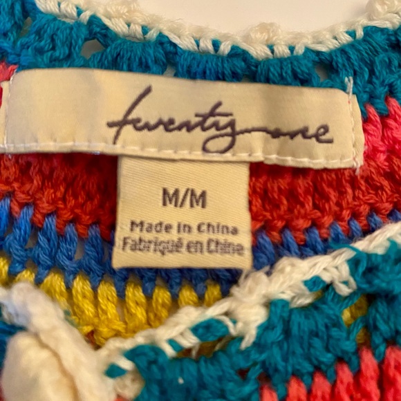 Forever 21 Gorgeous Boho Crochet Top Size M. Perfect condition. Y2K - Whimsycore - Picture 4 of 11